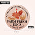 LUTER 2 inch Packaging (500pcs) Farm Fresh Eggs Carton Labels, Colorful Round Farm Fresh Stickers Egg Carton Stickers
