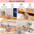 Marbrasse Mesh Desk Organizer, 360-Degree Rotating Multi-Functional Pen Holder, Desktop Stationary Storage Box
