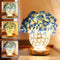 WSYEAR Premium Blue Silk Hydrangea Artificial Flowers Christmas Night Light Faux Flower