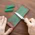 Knife Stropping Compound with Case, 2-Pack, Total 5 Oz, Green Buffing Compound Bars for Razor-Sharp Edges