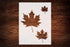 Reusable Maple Leaf Home Decor Stencil 8.5" x 11" - Custom Design for Autumn Crafts & Decorations