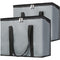 Bodaon 2-Pack Insulated Reusable Grocery Bag with Top, X-Large Frozen Foods Cold,
