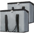 Bodaon 2-Pack Insulated Reusable Grocery Bag with Top, X-Large Frozen Foods Cold,