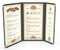 10 Pcs Menu Cover 8.5x14 & 4.25x14 Inch, Legal Size, Trifold, 3