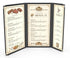 10 Pcs Menu Cover 8.5x14 & 4.25x14 Inch, Legal Size, Trifold, 3