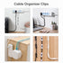 365Home 10-Pack 20 Adhesive Punch-Free Socket Holder, Self Adhesive Desktop Socket Fixer, Power Strip Holder Wall Mount