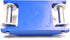 5.25" 1.2", 1.25" EISCO Hall's Carriage, Blue Plastic Resin & Aluminum, x Wheels, Physics Teaching Tool