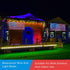 420 4th realization American Advanced Flag Lights, LED Solar String Lights, Waterproof Led Flag Net Light of The United
