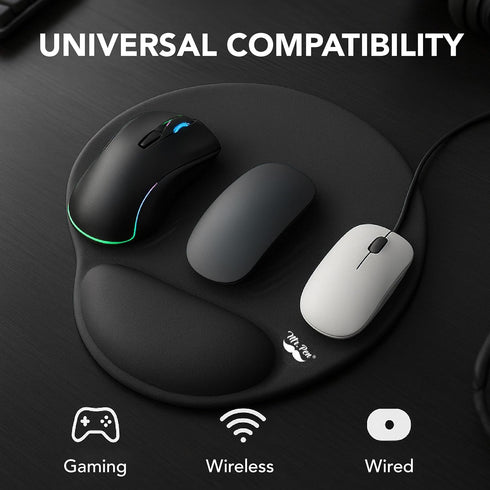 Mr. Pen - Mouse Pad with Wrist Support, Ergonomic Pad, Gel Gaming Support