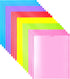 Heavy Duty Plastic Folders with Clear Front Pocket, 18PCS, 3 Pockets Folders with Prongs and Card Slot for Letter Size