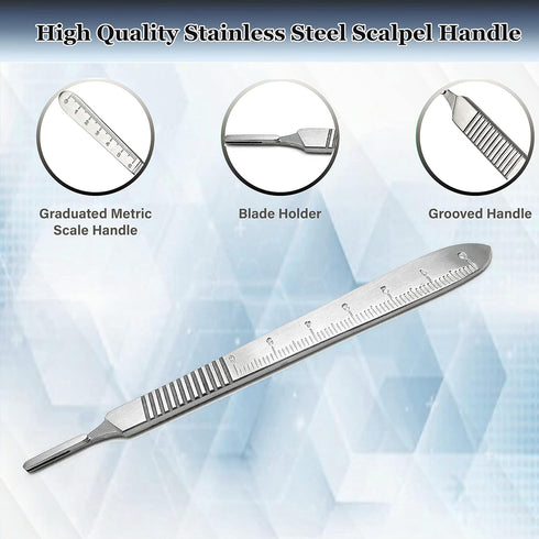 #3, 9-16 Premium Quality Scalpel Handle Stainless Steel (Fits Size Scalpel Blades)