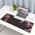Sakura Cherry Blossom Large Gaming Mouse Pad 31.5x11.8in, Non-Slip Rubber Base, Waterproof Flower Design for Office/Game