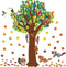 Zonon 163 Pcs Spring Classroom Tree Bulletin Board Decor, DIY Whimsy Tree Cutouts for Kid School