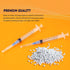 SHAOTONG 3mL Syringe with 23 Gauge 1 Inch Luer Lock Needle, Lab Disposable Sample Syringes, 20 Pack