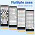 Daily Schedule Pocket Chart, 13+1 Pocket Visual Schedule Chart, 18 Double-Sided Blank Reusable Dry-Eraser Cards