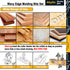 4Pcs Bits,1/2" Shank,3/4",7/8",1-1/8",1-1/4" Wavy Edge Molding Router Cutting Height for Wood Table Edging,Picture
