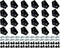 24 Sets Black 2020 Series Aluminum Extrusion Profile Connector Set, 24 pcs Corner Brackets, 48 pcs T-Nuts