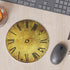 Round Mousepad, Antique Clock Face with Vintage Style Texture, Non-Slip Rubber Base Mouse Pad for Desktop Notebook
