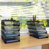 Natwind 4-Tier Stackable Paper Tray, Metal Mesh Desktop Organizer for Paper, Letter, and Document Storage
