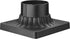 Outdoor Post Light Base Mount, 3'' Adapter in Black Finish for Deck Porch Patio, 5.5" W x 5.5" D x 3.25" H