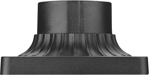 Outdoor Post Light Base Mount, 3'' Adapter in Black Finish for Deck Porch Patio, 5.5" W x 5.5" D x 3.25" H