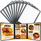 FLK Tech FLKQC 10 Pack 3 Page Menu Covers, 6 View 8.5 x 11