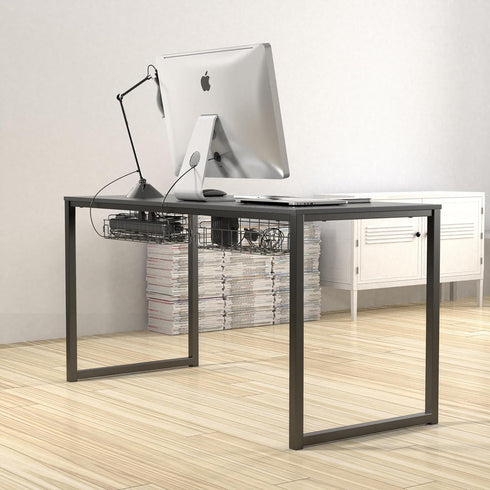 SHW Under Desk Cable Management Wire Tray Organizer - Set of 2