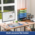 Simple Trending Wall File Organizer, Mesh 7-Tier Vertical Hanging File Holder, Desktop Metal Files Rack for Office