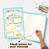 Bewoow Thank You Card Gift for Teacher, Fill in the Blank Appreciation Card from Kids, Interactive Thank You Gift