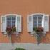 8 Pack 6.3 Inches Rainmae S Style Shutter Dogs Hardware, Decorative Shutter Dog Holders with Screws, External Shutters