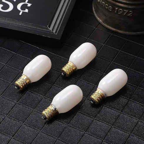 ZHYOHEN 2PCS 6W Bulbs E12 T20 56 Replacement Light Candelabra Bases Christmas House Light Accessories Transparent Glass