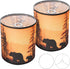 GUZEIR Deer Linen Tall Drum Lampshade set of 2, 9.8" Top x 9.8"