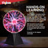 7 Inch Bulb Playbees Red Plasma Ball - - Tesla Coil Static Electricity in a Vacuum Pressurized Glass Globe, Nebula