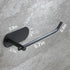 Hand Towel Holder, 2 Packs Black Self Adhesive Towel Bar, 6 3/10 Inch Towel Rack/Ring for Bathroom Kitchen