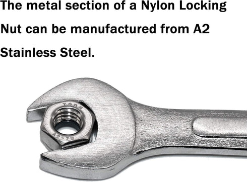 #4-40 UNC Nylon Insert Lock Nut, 18-8 Stainless Steel, Plain (Pack of 100) by Fullerkreg