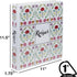 Samsill Recipe Binder Full Page 8.5 x 11 Kit, 1 Inch D-Ring, Floral Tile Design by Samsill