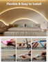 16.4ft,UL 2700K Lights,CRI93+ Dimmable 24V PAUTIX COB LED Strip Light,LED Lights Listed Warm White Dotless Strip Super