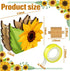 BBTO Sunflower Desktop Tape Dispenser with 2 Rolls Tapes Set, Cute Flower Tape Dispenser for Office School Gifts