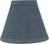 Aspen Creative 32108-2A, 3" 6" 5" Set 2 Hardback Empire Clip-On Chandelier Lamp Shade, Washing Blue, Top x Bottom x