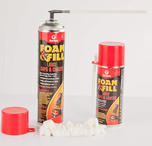 Red Devil 0912 Spray Foam, Fill Large Gaps, Cracks, 20 oz., Off-White, Pack of 1