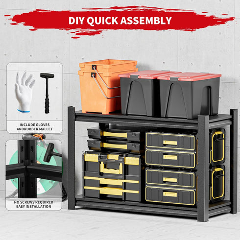 PLMFJQK Warehouse27.5 H*19.69" W*13.78" Work Bench with Pegboard,Heavy Duty Workbench Adjustable Shelves,Tool Cart,Work