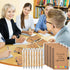 Employee Appreciation Gifts: 20 Spiral Notebooks with Sticky Notes, Thank You Journals, Inspirational Bamboo Ballpoint