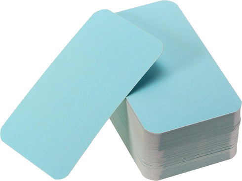 Tupalizy 100PCS Small Blank Paper Message Note Cards, Double-Sided Mini Greeting Place Name Vocabulary Flash Cards