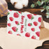 Strawberry Thank You Card for Women Man, Thank You Berry Much, with Envelope Sticker