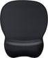 MROCO Ergonomic Mouse Pad, Black Color with Gel Wrist Rest, Comfortable Non-Slip PU Base, 9.4 x 8.1 in