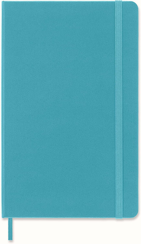 Moleskine Classic Notebook, Hard Cover, Large (5" x 8.25") Ruled, Reef Blue, 240 Pages