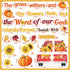 Fall Bulletin Board Decorations Set - Religious Pumpkin Sunflower Cutouts for Thanksgiving School Decor