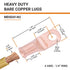 SELTERM 10pcs 4 AWG - 1/4" Stud Battery Lugs, Heavy Duty Wire Lugs, UL Bare Copper Eyelets