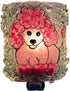 Reborn Glass Night Light Recycled Bottle Glass Pink Poodle