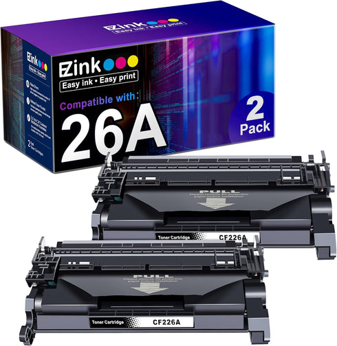 E-Z Ink Compatible Toner Cartridge Replacement for HP 26A CF226A 26X CF226X for M426fdw M402dn M402n Printer